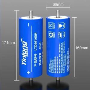 1-24pcs  Yinlong 2.3V 40Ah 리튬 티타네이트 배터리 66160-LTO 25000 사이클 DIY E-보트 RV 스피커 자동차