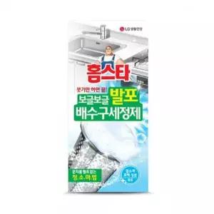 홈스타 발포 배수구 세정제 40GX3포 하수구청소클리너