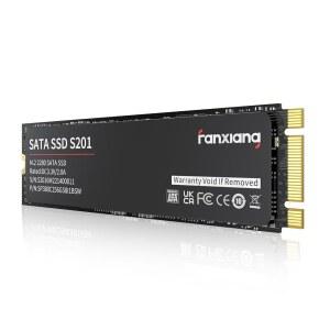 판샹 S201 128GB M.2 SATA SSD 2280 III 6Gb /s 내장 솔리드 스테이트 드라이브, 속도 향상을 위한 SLC 캐시, 최대 550MB/s 읽기 속도, 3D NAND TLC, 노트북 및 PC 데스크톱과 호환(블랙)