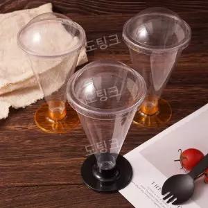 일회용 파르페 컵 투명 플라스틱 용기 카페 아이스크림 업소용 요거트 커피숍 푸딩