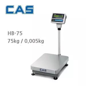 카스 산업용 전자저울 75kg/5g 충전식 합산기능 미곡상 청과상 CAS HB-75