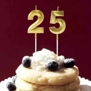[콩심팥심]케이크초 해피니스골드숫자생일초10개입생일파티케익초