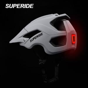 SUPERIDE 남성 여성 MTB 자전거 헬멧 충전식 후미등 포함 인몰드 로드 산악 초경량 사이클링