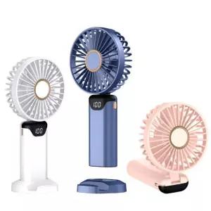 2500배송 신형 LED 5단 x 5엽 휴대용선풍기 목걸이용 탁상용 소형 미니 손 선풍기