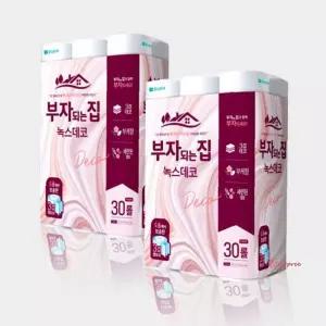 모나리자 30롤x2팩 30m 녹스데코 3겹yza039