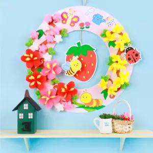 플레이콘 미술 공작 리스만들기 담은 봄을