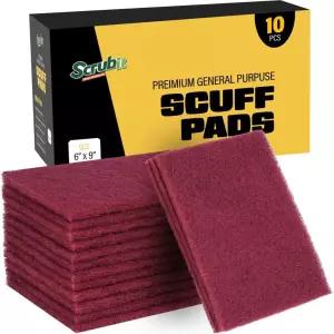 SCRUBIT 6 x 9인치 범용 스커프 패드 페인트 프라이머 준비 접착 스크래치 스커핑 스커싱 및 샌딩을 위한