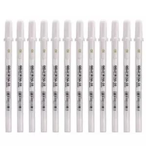 중성펜 겔리롤 화이트 젤펜 0.8mm (12개입) 1다스 필기구