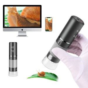 아이폰호환 ANDROID 휴대폰 및 WINDOWS MAC PC용 CAINDA 4K WIFI 디지털 현미경 카메라 성인 용 3840X2160P 휴대용 무선