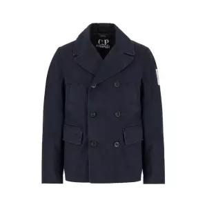 라프리마 CP컴퍼니 34 Plated 데님 피 코트 플레이팅 피코트 19CMOW146A 110466W D08