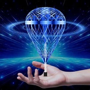 틱덕 2026 플라잉 바운싱 볼 장난감 - USB 충전식 3D 플립 및 멀티플레이어 재미로 손으로 제어 가능