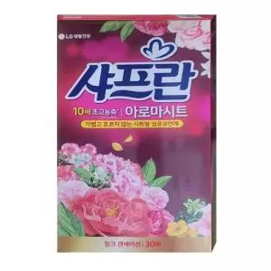 고품질 샤프란 아로마시트 농축섬유유연제 핑크센세이션 30매 (WBFBF2A)