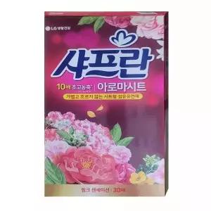 고품질 샤프란 아로마시트 농축섬유유연제 핑크센세이션 30매 (WBFBF2A)