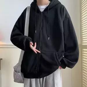 고품질 남성 데일리 오버핏 편한 차콜 후드집업 (WDFF1E2)