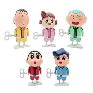 [출고] 짱구 방범대 태엽피규어 5종