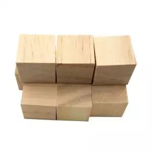 200Pcs 소나무 나무 사각형 블록 DIY 공예 큐브 10Mm 미완성 천연 아트 프로젝트 교육 게임