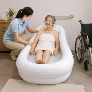 풍선형 욕조 통 다용도 가정용 빠른 팽창 및 수축 휴대용 침대 목욕 용품
