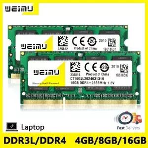 DDR3 4GB 노트북 메모리 램 1066 1333 1600 1866Mhz PC3L 8500 10600 12800 Som