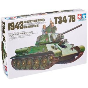 타미야 35059 1/35 러시아 T34/76 1943 탱크 플라스틱 모델 키트
