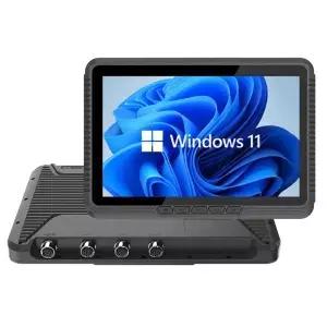 Windows 11 견고한 태블릿 PC 10.1 Intel N5100 4G LTE CAN BUS LAN CVBS 지게차 장착 방수 산업용 터미널