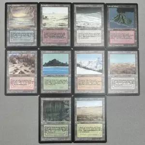 Beta MIX1-I 03 Tcg 카드 마법의 프록시 독일 블랙 코어 듀얼 랜드 베타 타이가 툰드라 고원 사바나 바유