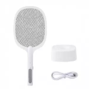 전자파리 전자모기채 LED 트랩+충전 전기 모기채 2in1