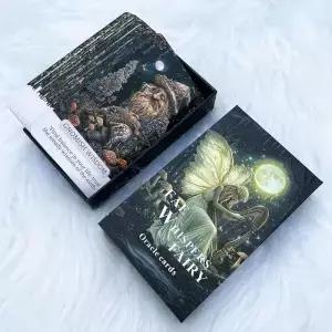 Fae Whispers Fairy Oracle 카드 세트 54개의 타로 당신의 신비로운 여행 게임을 향상시킵니다
