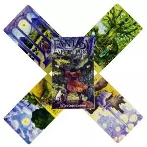 판타지 가든 타로 카드 78개 메시지 데크 Oracle English Visions Divination Edition Borad 게임 플레이