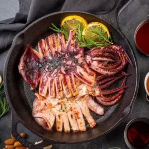 한양식품 국내산 반건조오징어 특대 1kg(6미) + 소스증정 피데기