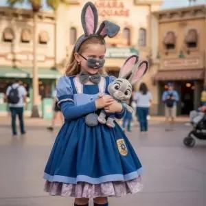 Zootopia 코스프레 주디 홉스 의상 역할 놀이 드레스 할로윈 클래식 공연 생일 선물
