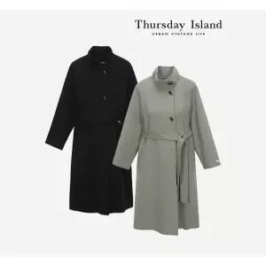 써스데이아일랜드Thursday Island 하이넥 벨트 롱 핸드메이드코트T238MCT253W2509298