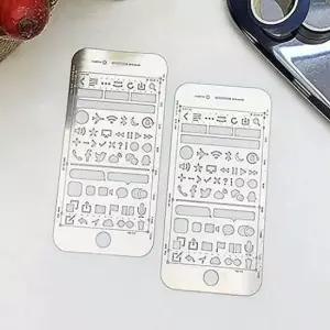모형 철자 디자인 금속 다이어리 필기