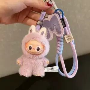 라부부 4.0 핀 포 러브 랜야드 베이비 백 레터 미니 10cm 인형 키체인 액세서리