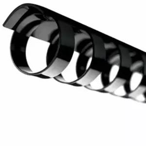 플라스틱 제본링 19mm 100개입 검정 셀프제본자재 플라스틱스프링