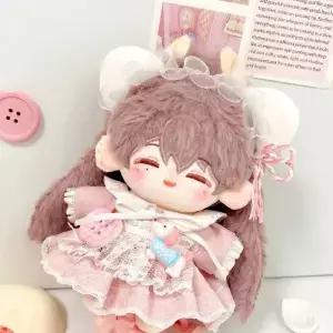 귀여운 드레스 10cm 면 인형 옷 헤어밴드 고양이 귀 의상 사랑스러운 슈트 드레스업 세트 액세서리
