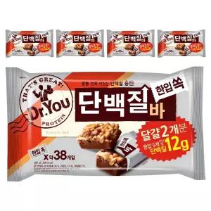 닥터유 한입쏙 주전부리 학교 사무실 간식 단백질바 380g 5개