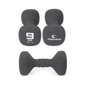 9kg (2개입 1세트) 네오프렌 사각아령 IW