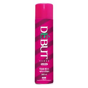데뷰 센스 헤어스프레이 후로랄향 300ml 헤어 강력 셋팅 고정 스타일링 스프레이