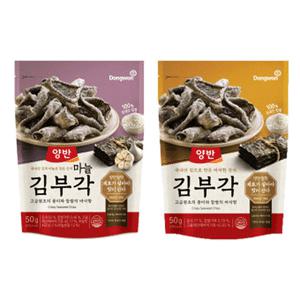 동원 양반 김부각,새우김부각 50g 16개