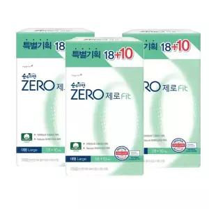 순수한면 제로 생리대 대형 28매x3팩 84매 