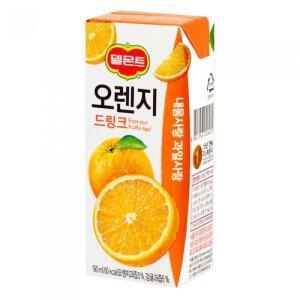[롯데칠성음료] 델몬트 오렌지 드링크 190ml x 64팩