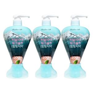 엘지 히말라야 핑크솔트 담은 펌핑 치약 아이스 285mL X 3개
