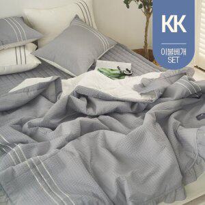 여름 호텔식 뱀부 시어서커 60수 아사 순면 차렵 이불 쿨 냉감 프릴 침구 슈퍼킹 라지킹 KK 베개 세트