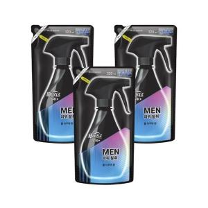 [페브리즈] 페브리즈 섬유탈취제 포맨 쿨 아쿠아 향 리필 320ml x 3개