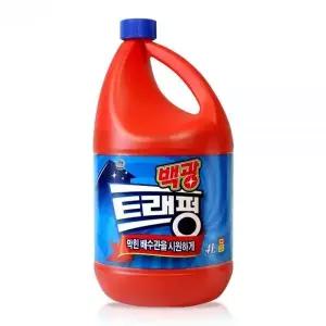 백광 트레펑 4L 뚫어뻥 막힌 하수구 변기 세면대 싱크대 화장실 뚜러뻥펑크린트래펑