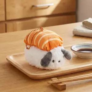 [꼬마스타]산리오 포차코 연어 초밥 가방고리 5cm