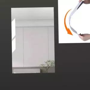 노 프레임 거울 인테리어 플렉시블 안전 벽 부착 거울 현관 부서지지 드레스 시트지 신발장 접착식 부착형