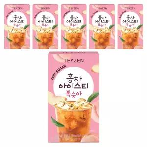 (1+1) 티젠 홍차 아이스티 복숭아, 5g, 10개입, 6개  2Set