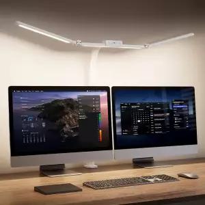 몬스터라이트 트리플헤드 LED 책상 공부 학생 독서 스탠드 1000mm 와이드 모니터 조명