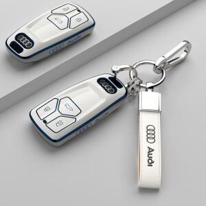 아우디 호환 A6 A5 Q7 S4 S5 S7 A4 B9 4m 8W Q5 TT RS 8S 쿠페 자동 스마트 원격 액세서리  TPU 키 케이스